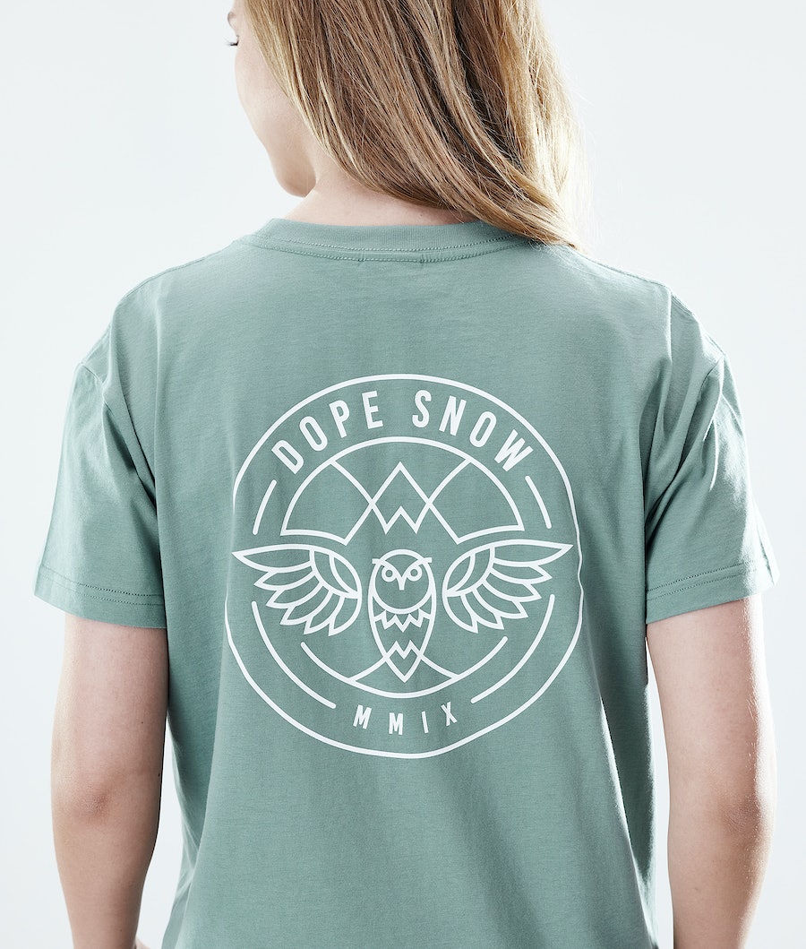Camisetas Dope Regular Beak Mujer Verde | 182-RWKJPN