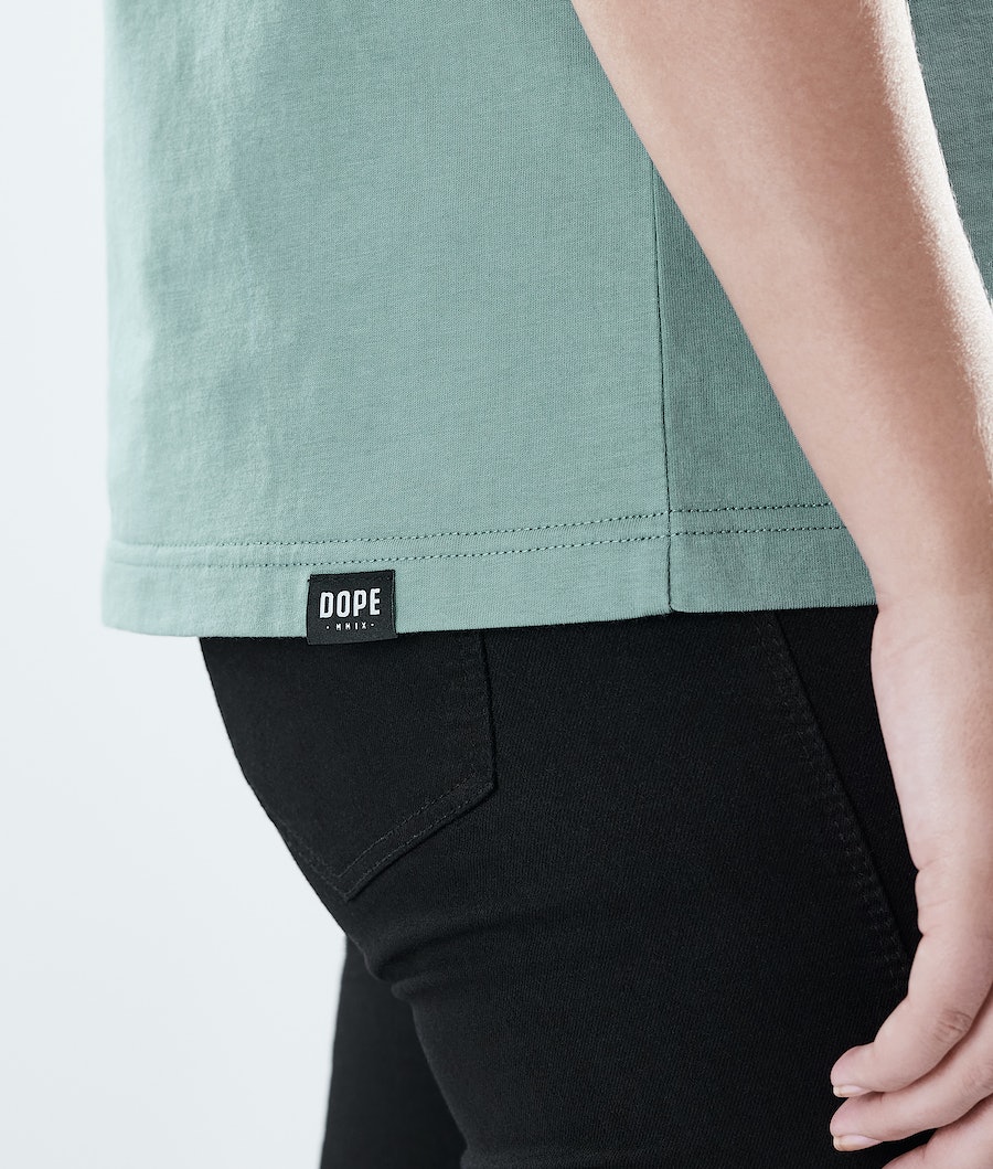 Camisetas Dope Regular Palm Mujer Verde | 679-IRQSOX