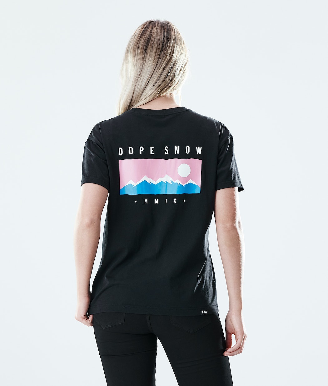 Camisetas Dope Regular Range Mujer Negras | 520-IRMNLH