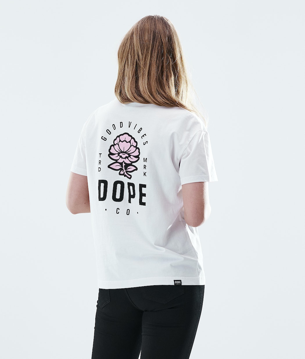 Camisetas Dope Regular Rose Mujer Blancas | 243-OCQPDX