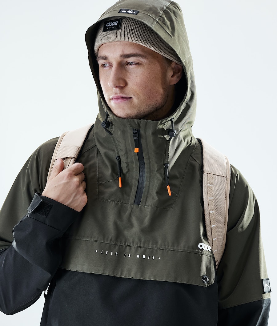 Chaqueta Esquí Dope Hiker Hombre Verde Oliva Verde Negras | 837-VOTIUM