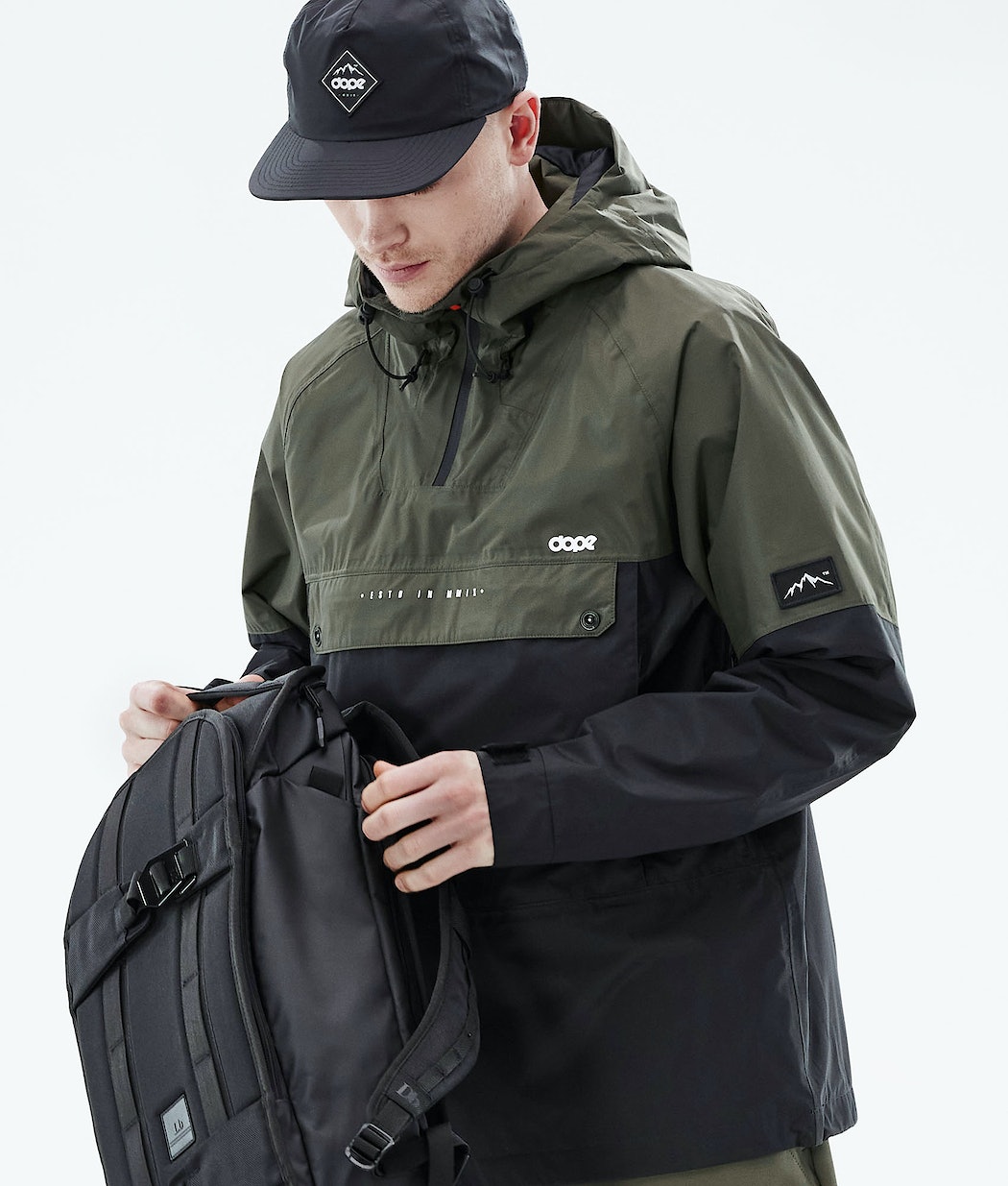 Chaqueta Esquí Dope Hiker Light Hombre Verde Oliva Verde Negras | 984-SNHRQO