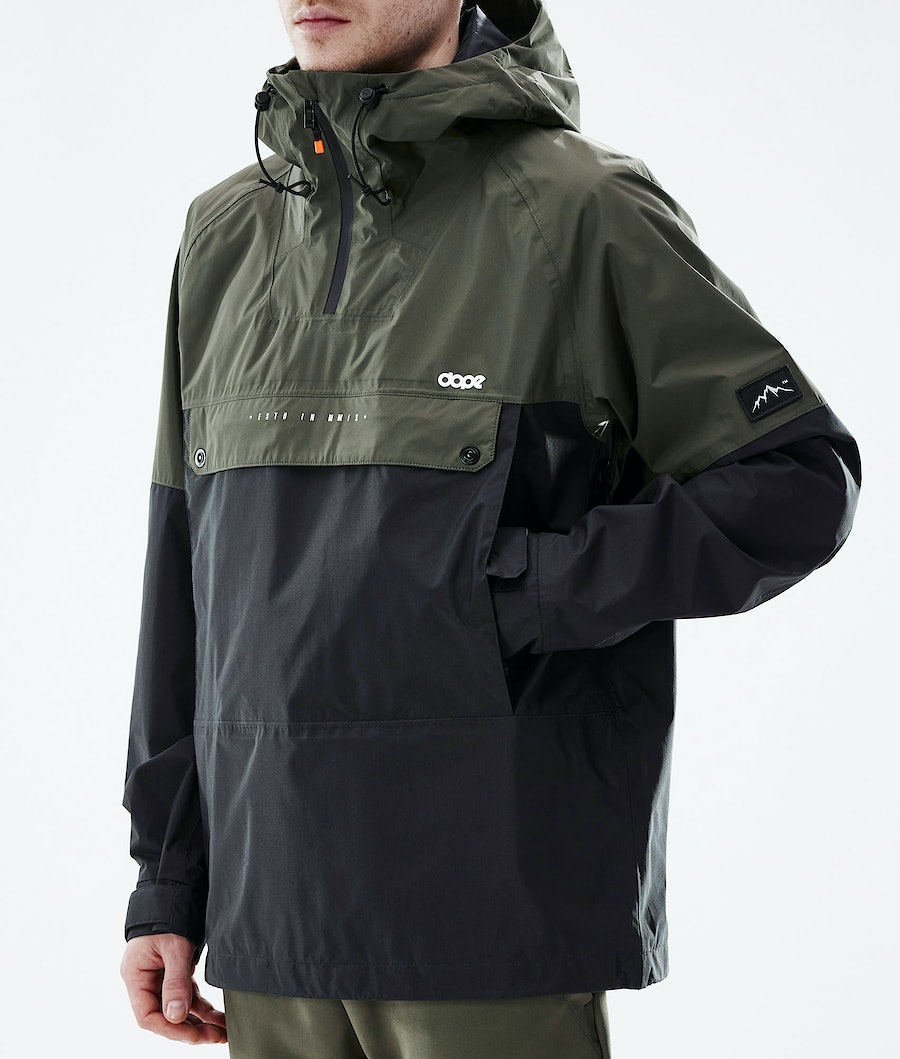 Chaqueta Esquí Dope Hiker Light Hombre Verde Oliva Verde Negras | 984-SNHRQO