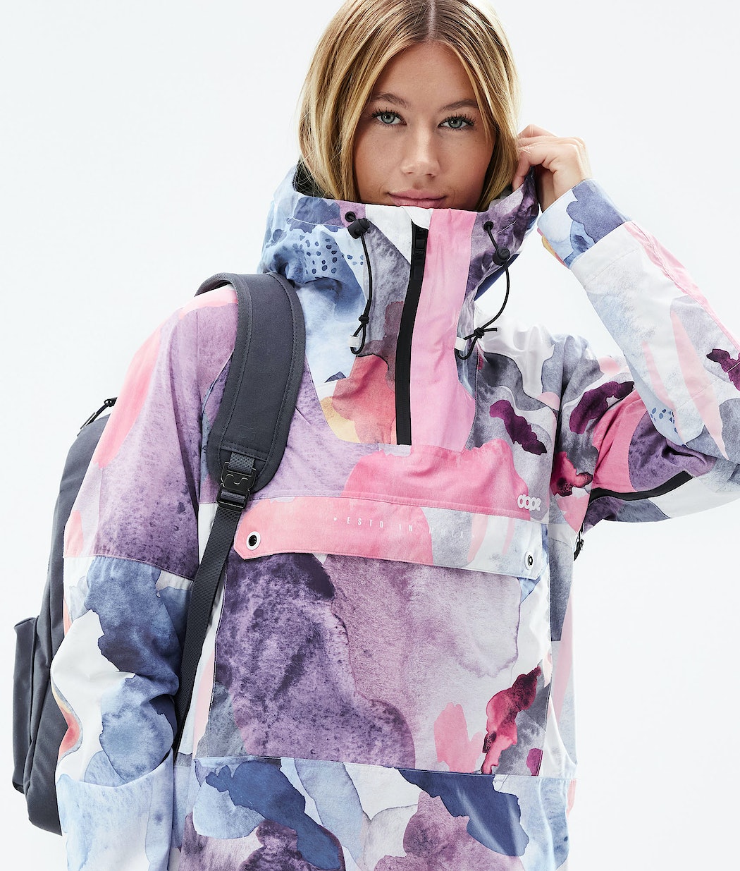 Chaqueta Esquí Dope Hiker Light W Mujer Multicolor Rosas | 723-XREQPH