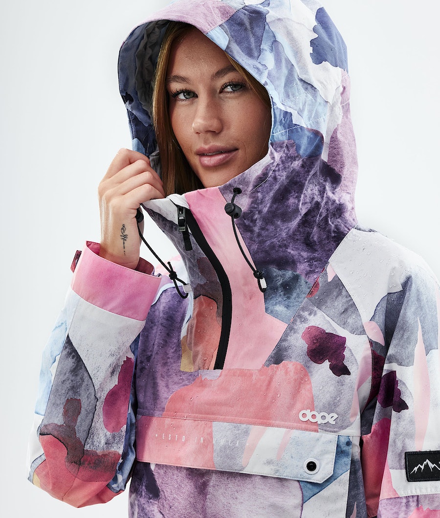Chaqueta Esquí Dope Hiker Light W Mujer Multicolor Rosas | 723-XREQPH