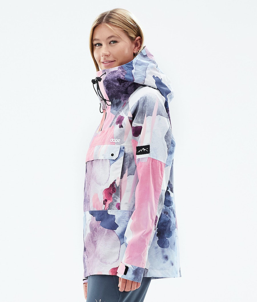 Chaqueta Esquí Dope Hiker Light W Mujer Multicolor Rosas | 723-XREQPH