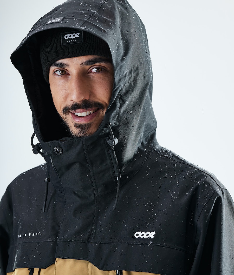 Chaqueta Esquí Dope Trekker Hombre Negras Doradas | 380-XTIGZB