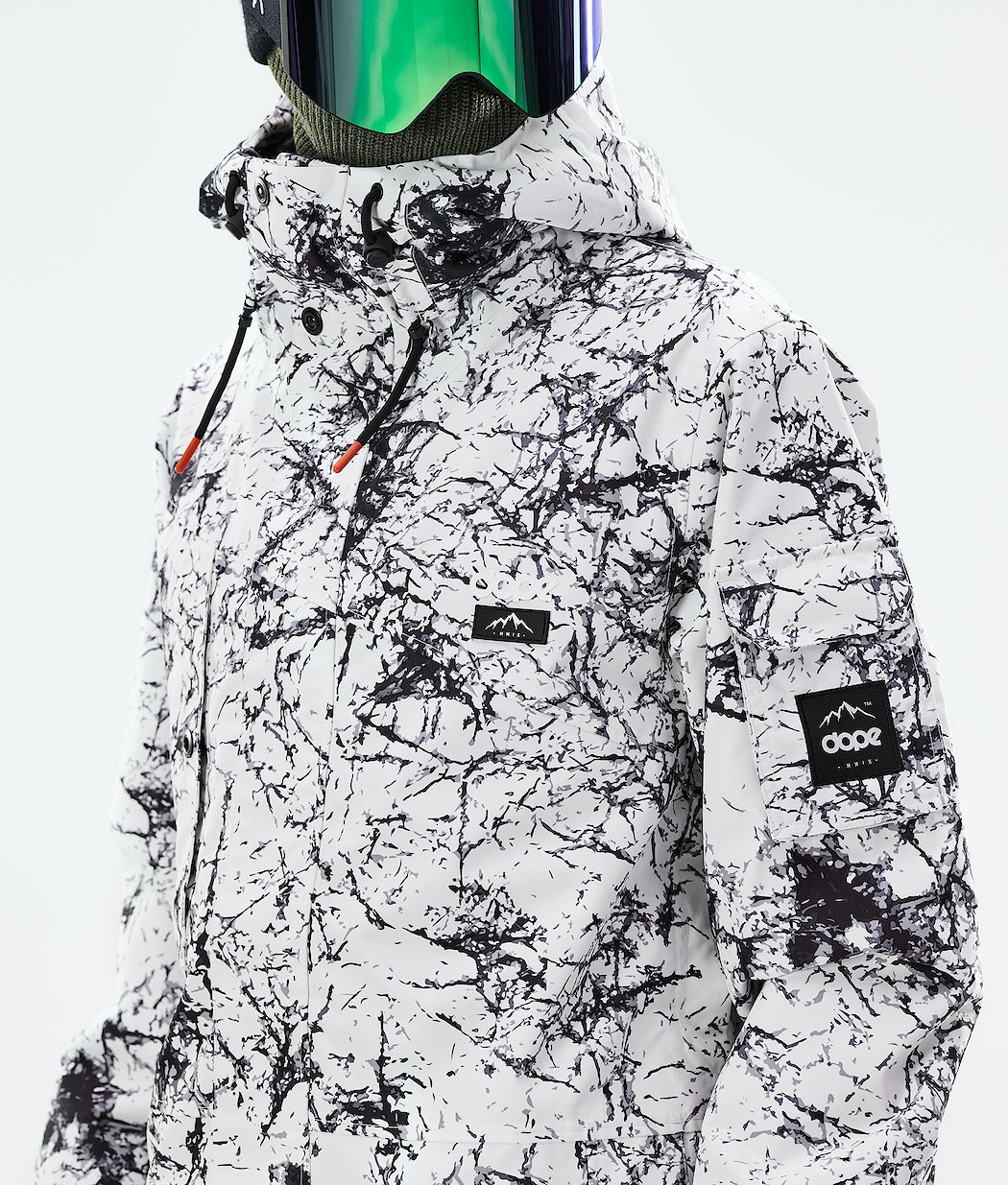 Chaqueta Snowboard Dope Adept 2021 Hombre Blancas Negras | 513-TMBSJX