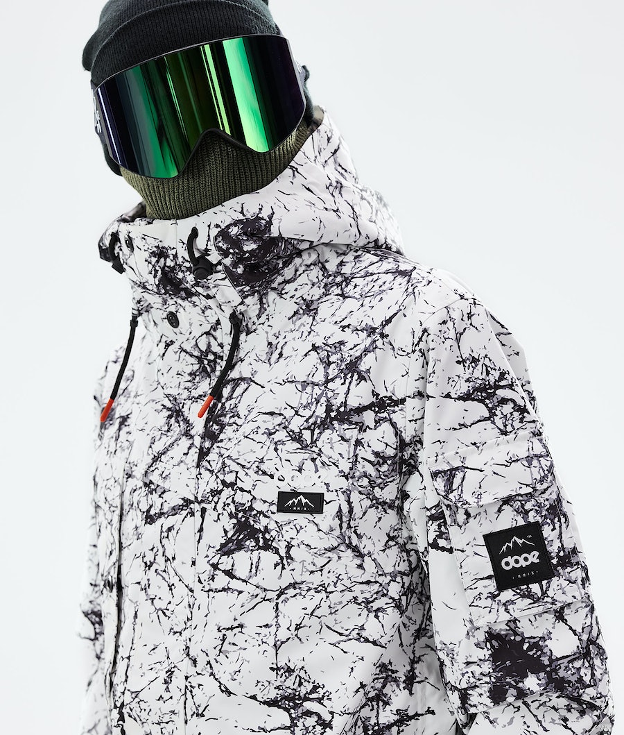 Chaqueta Snowboard Dope Adept 2021 Hombre Blancas Negras | 513-TMBSJX