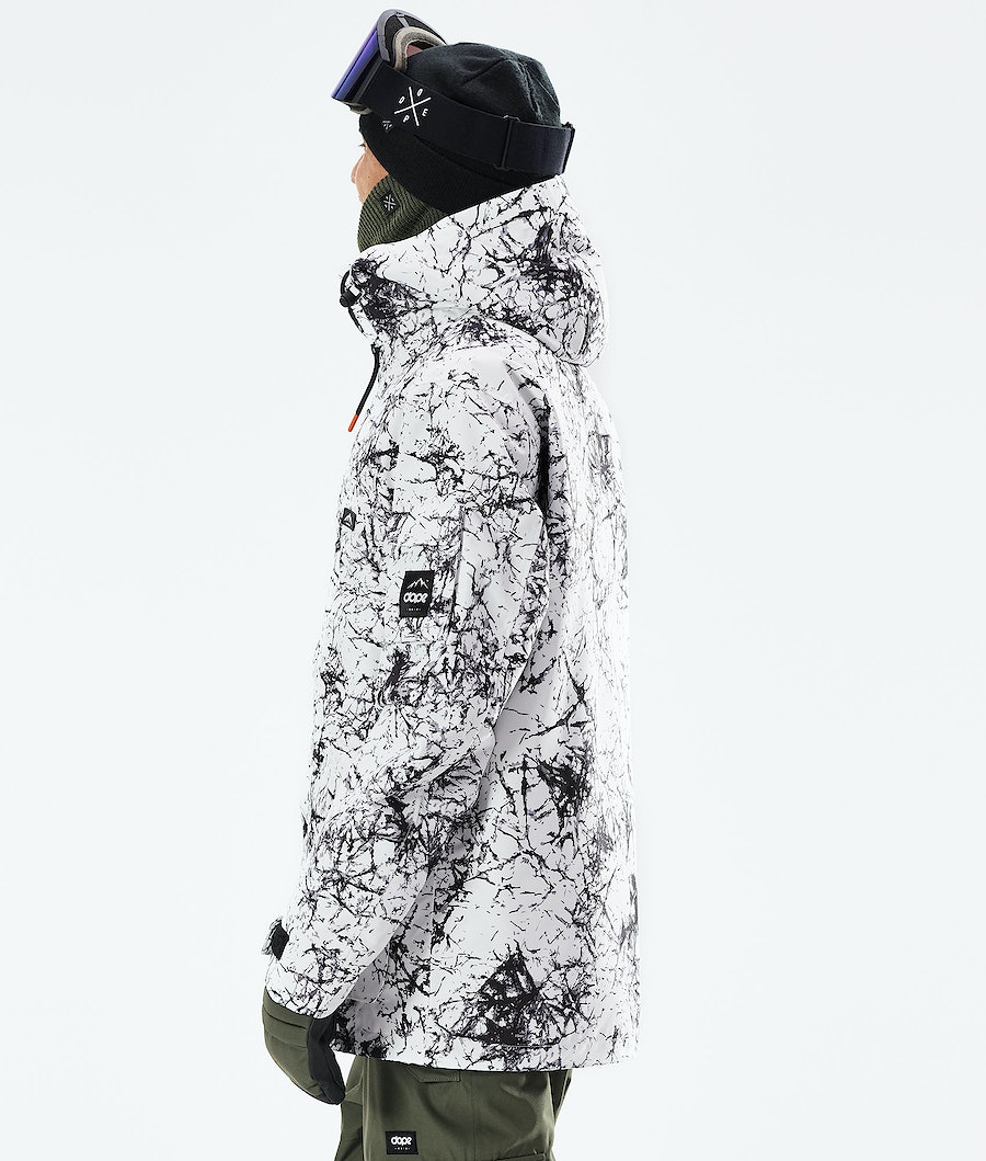 Chaqueta Snowboard Dope Adept 2021 Hombre Blancas Negras | 513-TMBSJX