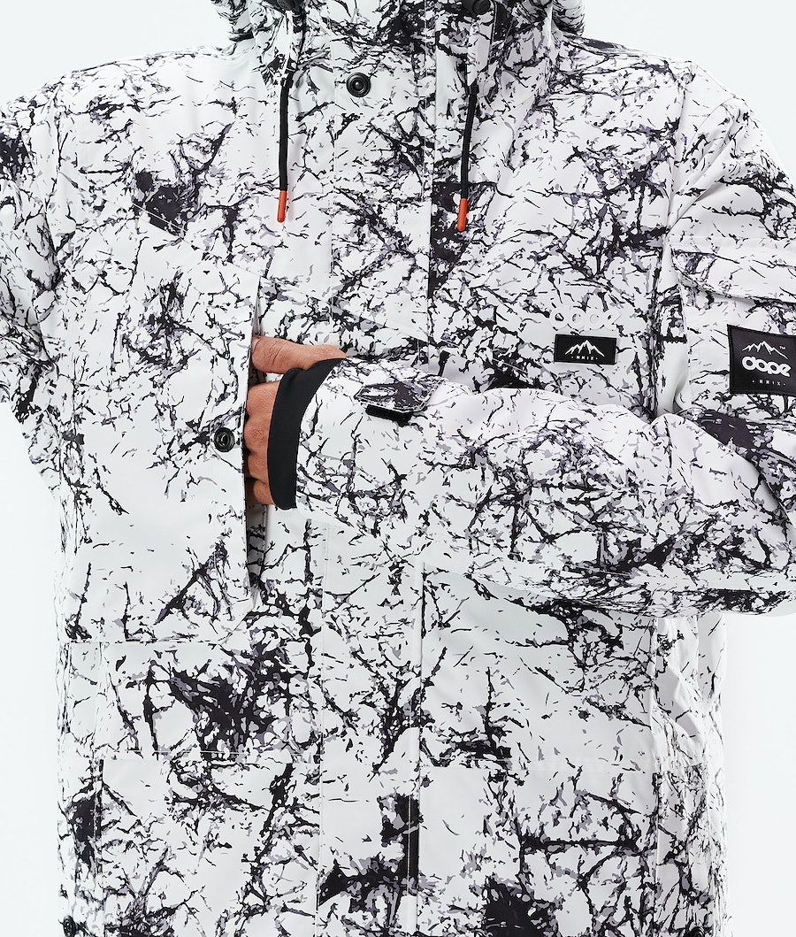 Chaqueta Snowboard Dope Adept 2021 Hombre Blancas Negras | 513-TMBSJX