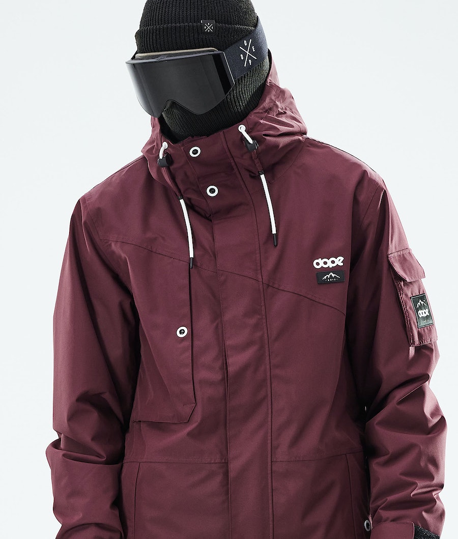 Chaqueta Snowboard Dope Adept 2021 Hombre Burdeos | 740-FGKAPI