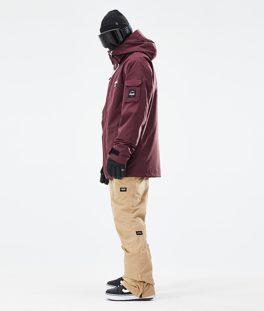 Chaqueta Snowboard Dope Adept 2021 Hombre Burdeos | 740-FGKAPI