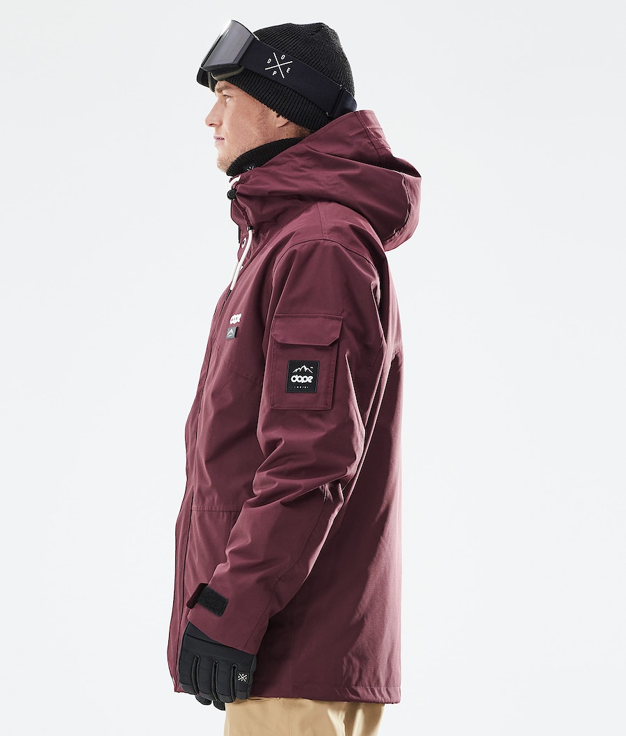 Chaqueta Snowboard Dope Adept 2021 Hombre Burdeos | 740-FGKAPI