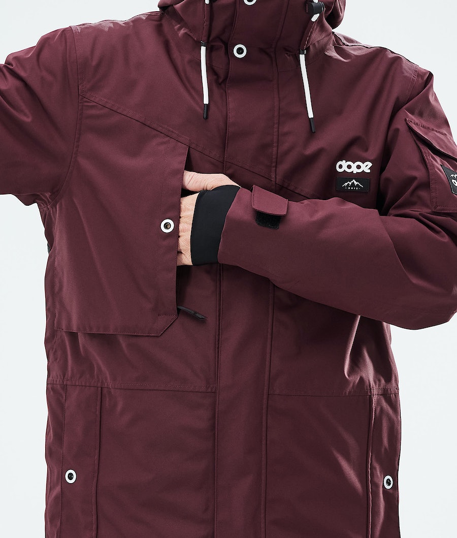 Chaqueta Snowboard Dope Adept 2021 Hombre Burdeos | 740-FGKAPI