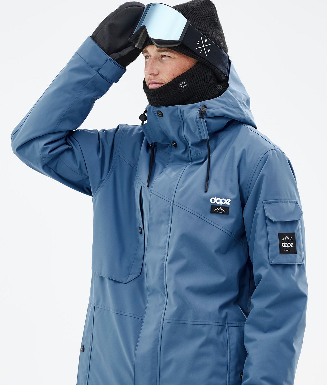 Chaqueta Snowboard Dope Adept Hombre Azules Gris | 382-UZVFKS