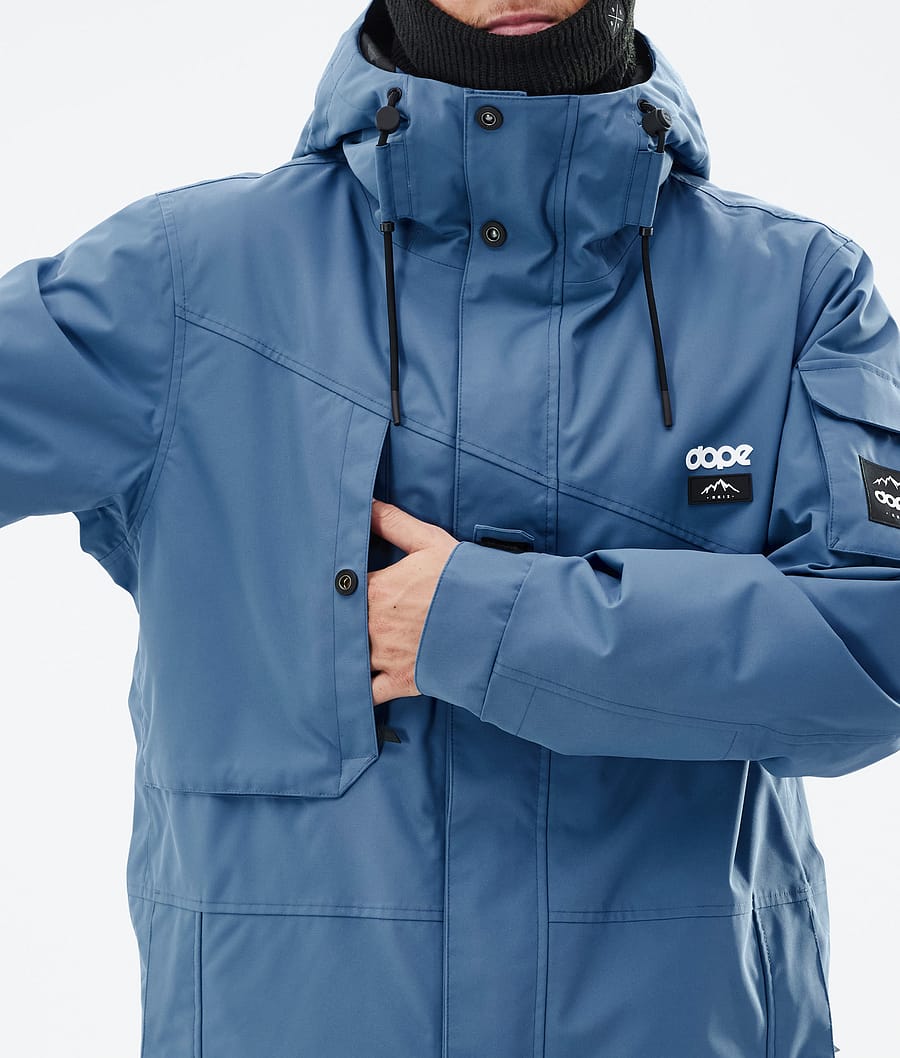 Chaqueta Snowboard Dope Adept Hombre Azules Gris | 382-UZVFKS