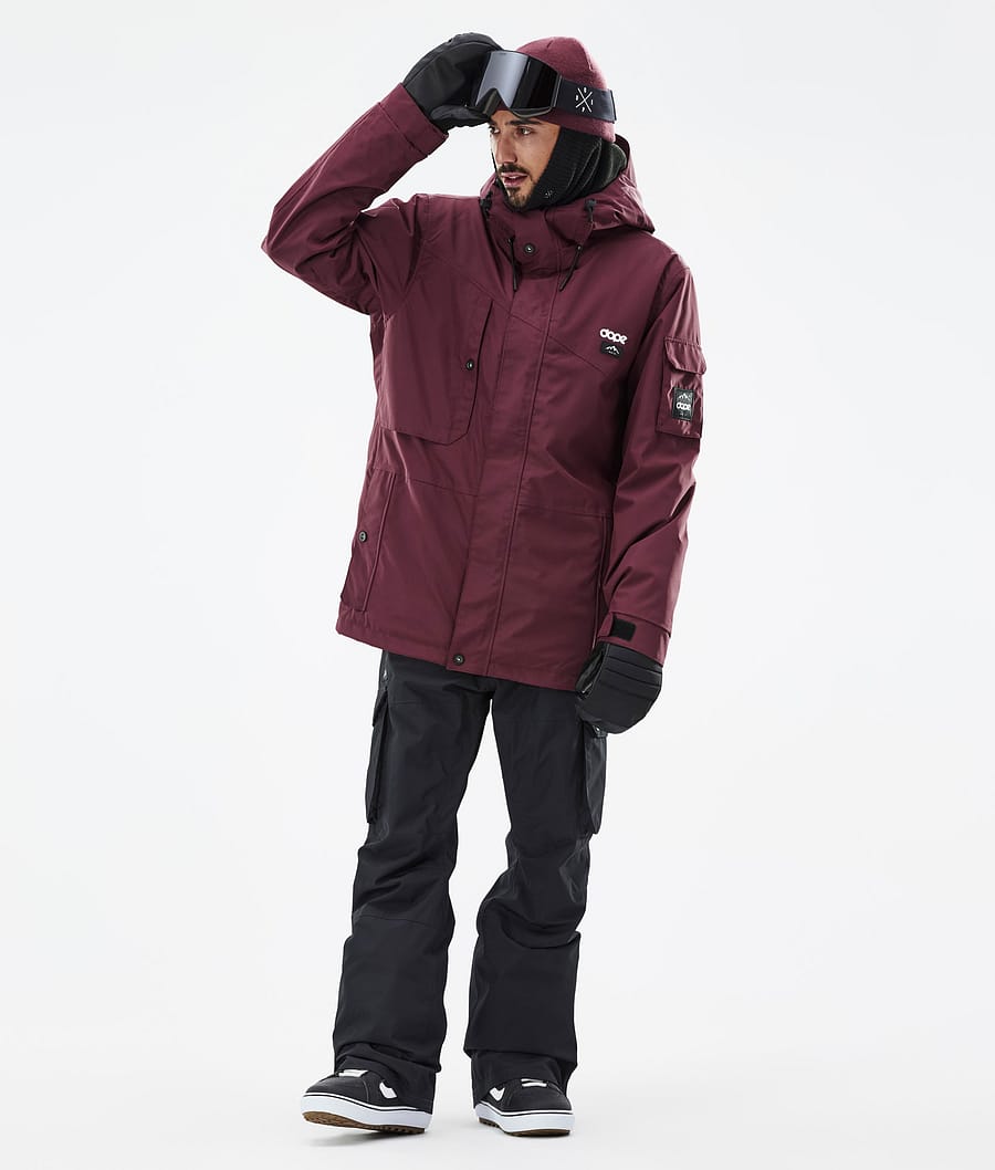 Chaqueta Snowboard Dope Adept Hombre Burdeos | 623-RGMPLA