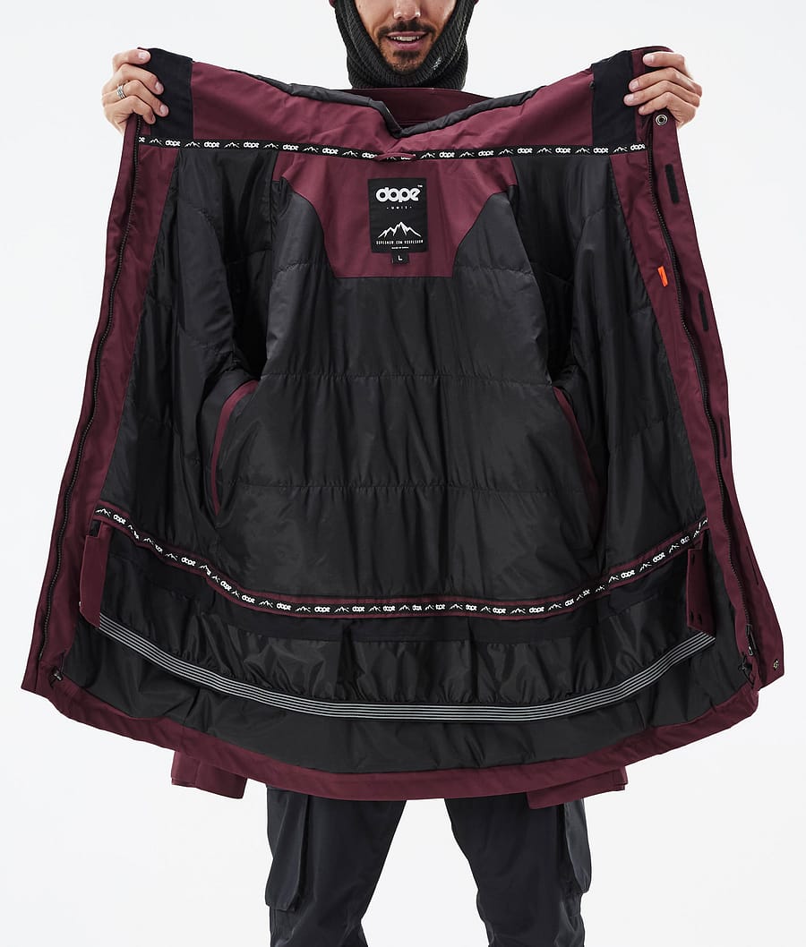 Chaqueta Snowboard Dope Adept Hombre Burdeos | 623-RGMPLA