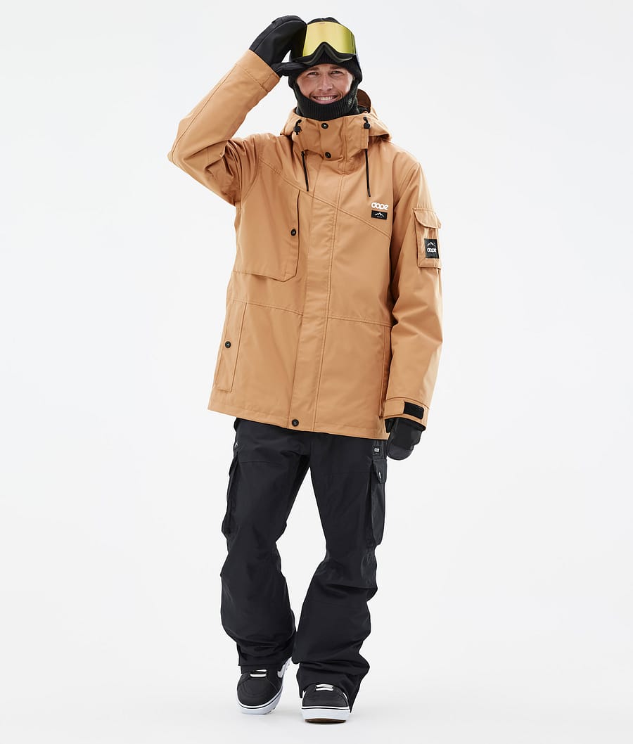 Chaqueta Snowboard Dope Adept Hombre Kaki Amarillo | 265-IWLFAB