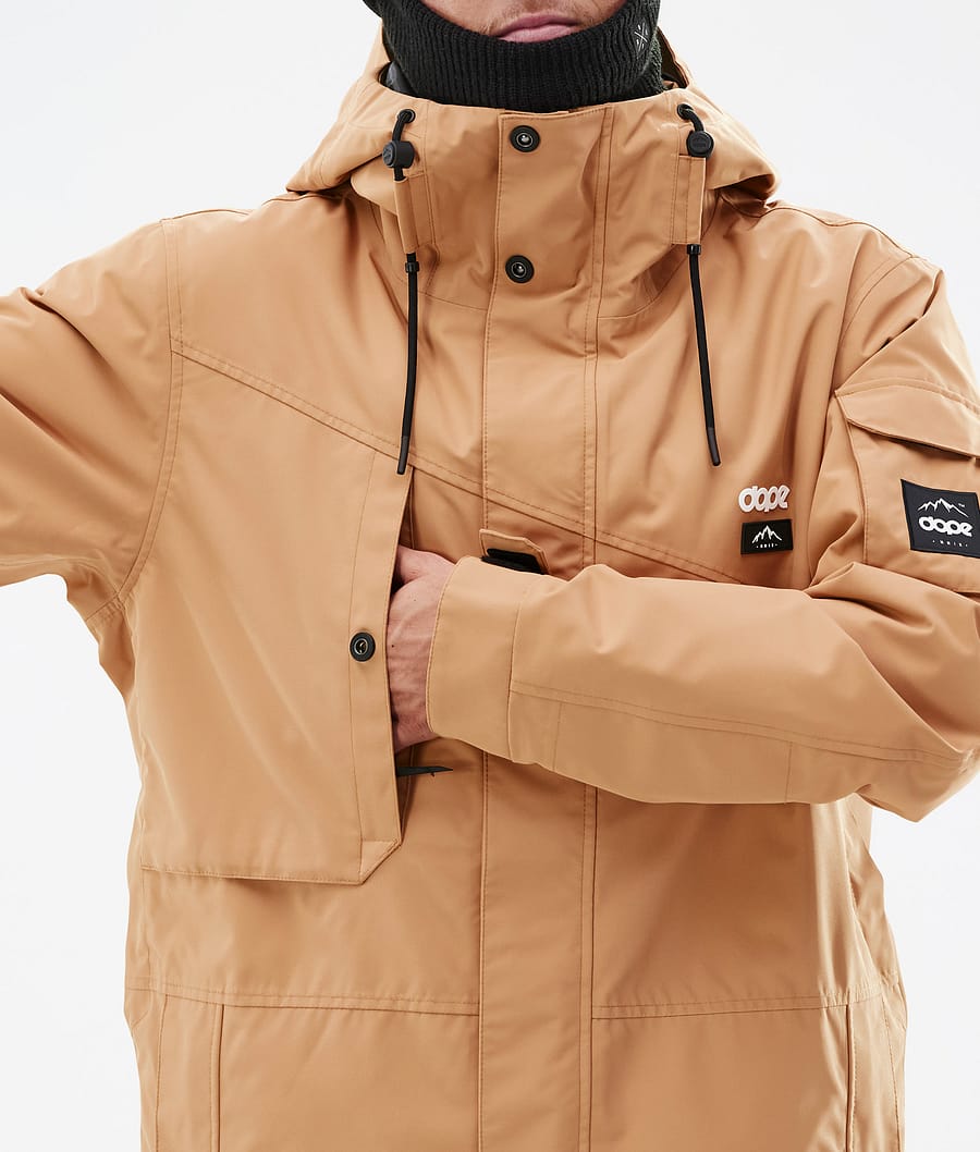 Chaqueta Snowboard Dope Adept Hombre Kaki Amarillo | 265-IWLFAB
