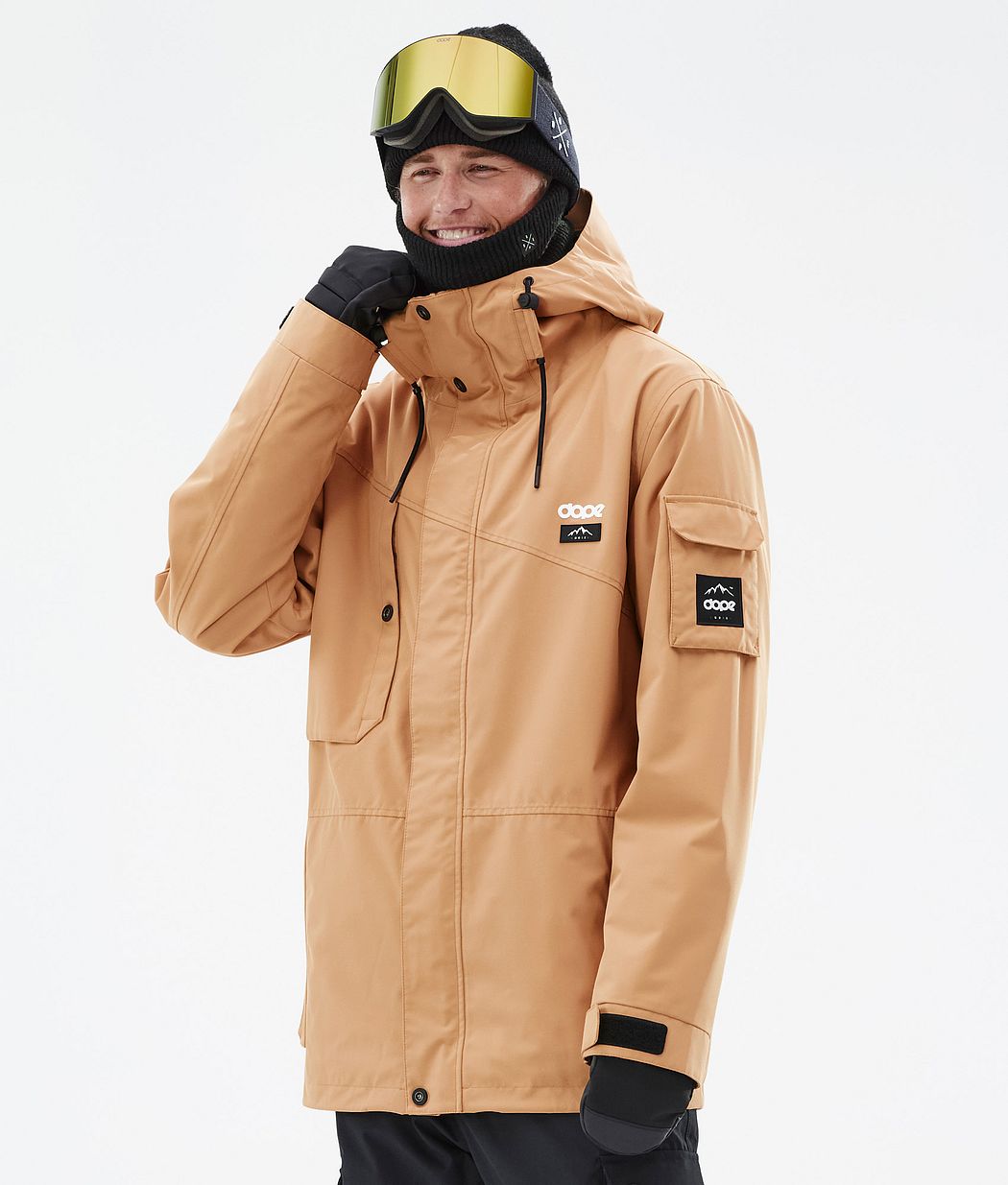 Chaqueta Snowboard Dope Adept Hombre Kaki Amarillo | 265-IWLFAB