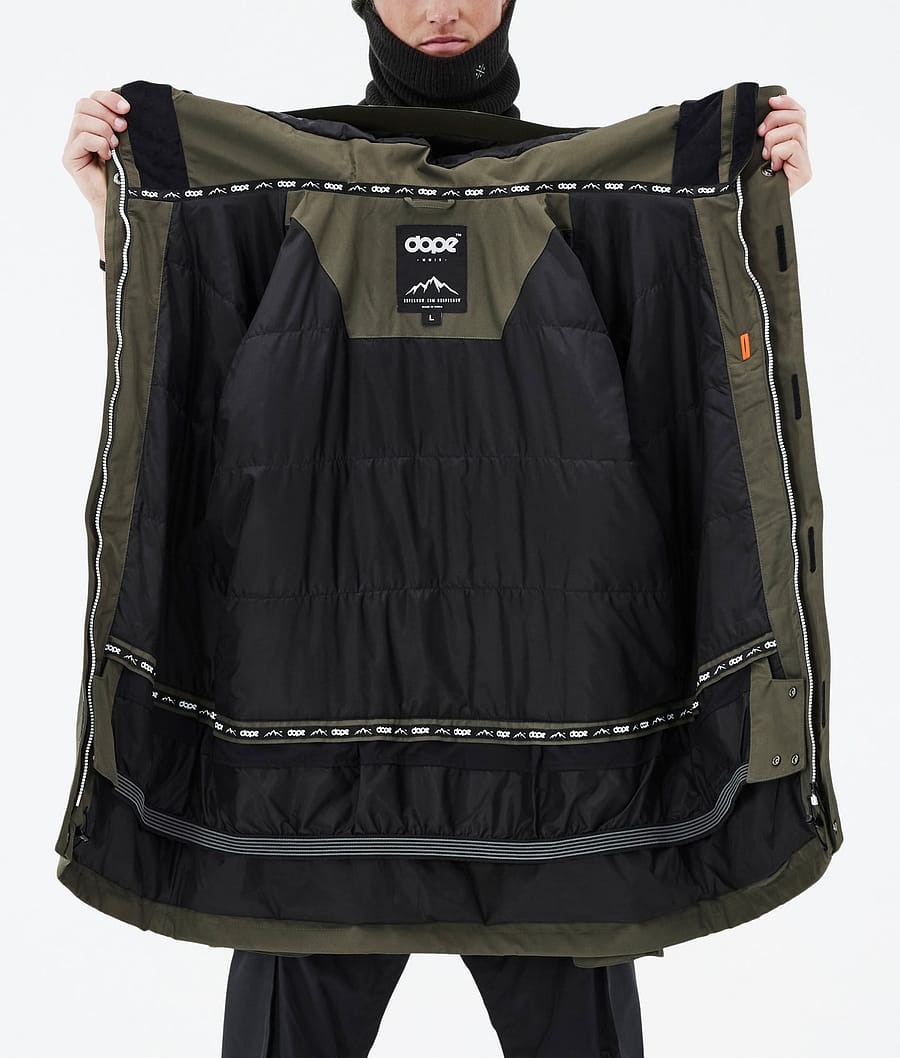 Chaqueta Snowboard Dope Adept Hombre Verde Oliva Verde | 780-LRXQAT
