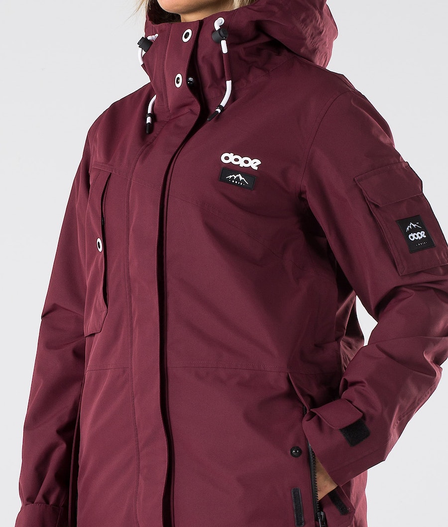 Chaqueta Snowboard Dope Adept W 2019 Mujer Burdeos | 576-OMTBQZ