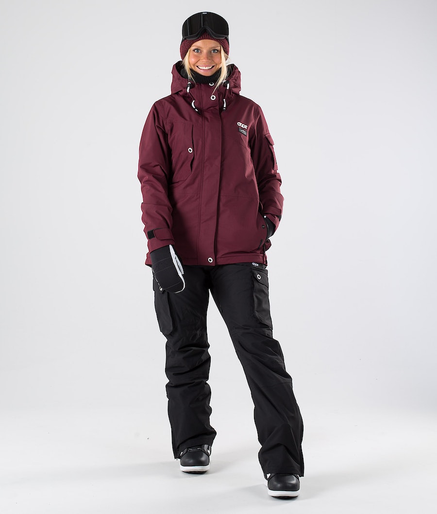 Chaqueta Snowboard Dope Adept W 2019 Mujer Burdeos | 576-OMTBQZ