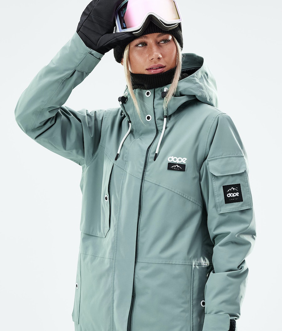 Chaqueta Snowboard Dope Adept W 2021 Mujer Verde | 358-SKFNCM