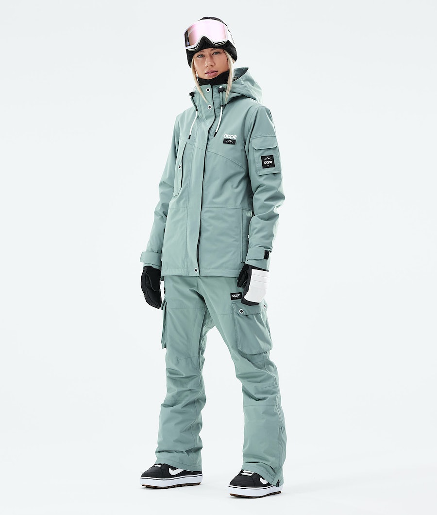 Chaqueta Snowboard Dope Adept W 2021 Mujer Verde | 358-SKFNCM