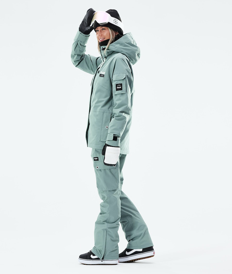 Chaqueta Snowboard Dope Adept W 2021 Mujer Verde | 358-SKFNCM