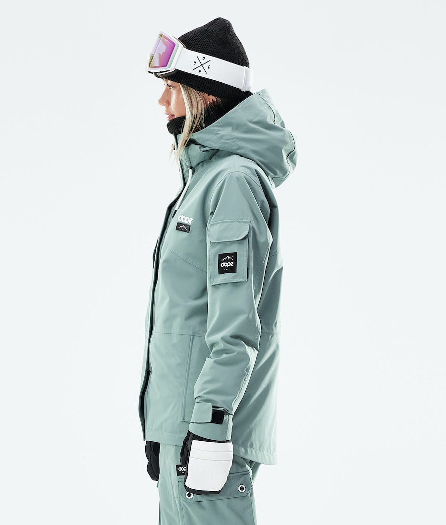 Chaqueta Snowboard Dope Adept W 2021 Mujer Verde | 358-SKFNCM