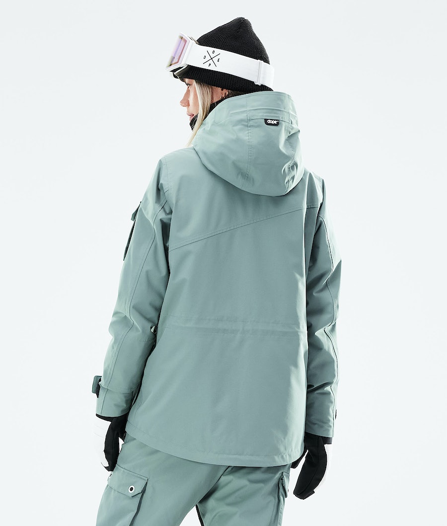 Chaqueta Snowboard Dope Adept W 2021 Mujer Verde | 358-SKFNCM
