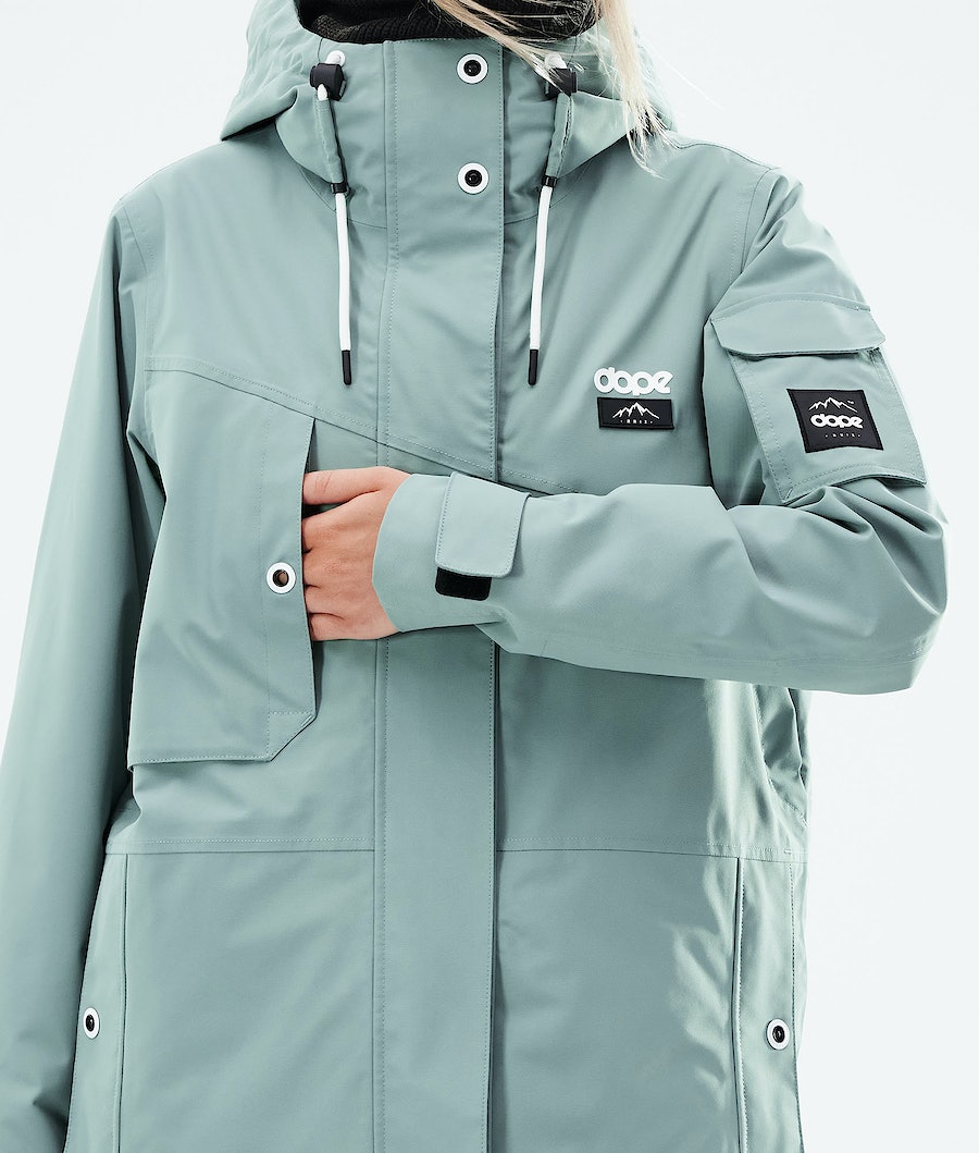 Chaqueta Snowboard Dope Adept W 2021 Mujer Verde | 358-SKFNCM