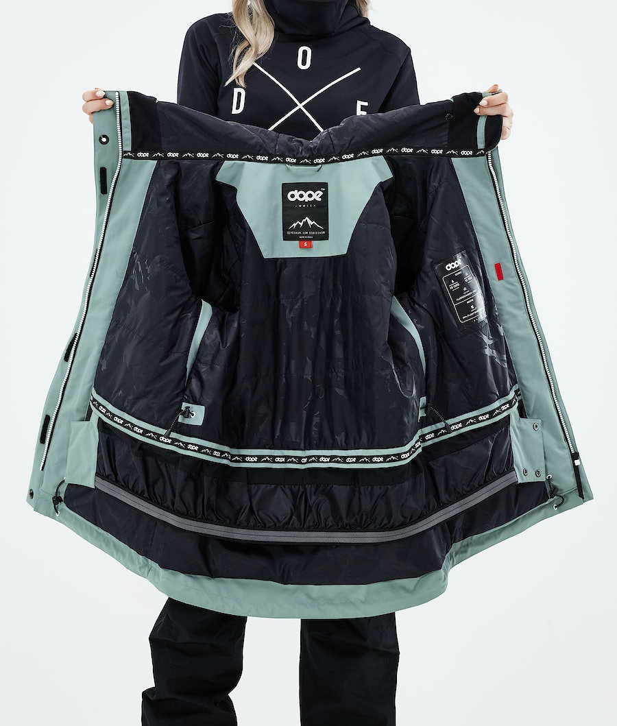 Chaqueta Snowboard Dope Adept W 2021 Mujer Verde | 358-SKFNCM