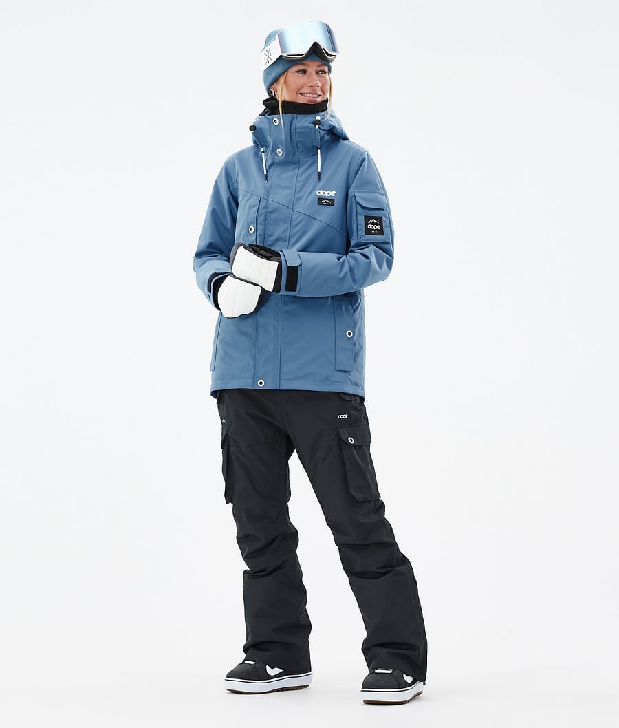 Chaqueta Snowboard Dope Adept W Mujer Azules Gris | 528-VLNDYT
