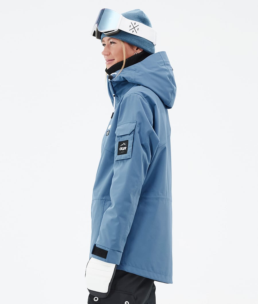 Chaqueta Snowboard Dope Adept W Mujer Azules Gris | 528-VLNDYT