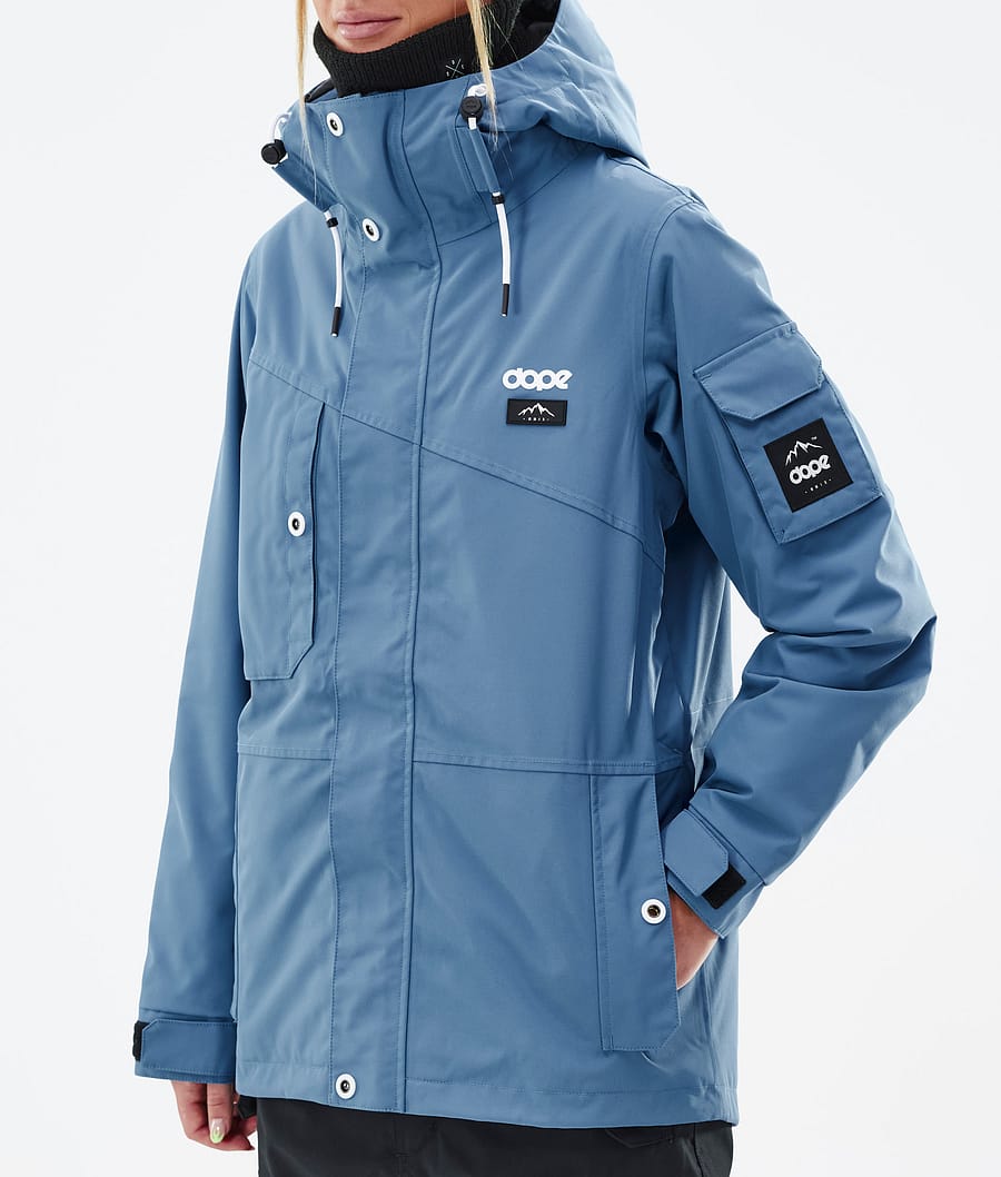 Chaqueta Snowboard Dope Adept W Mujer Azules Gris | 528-VLNDYT