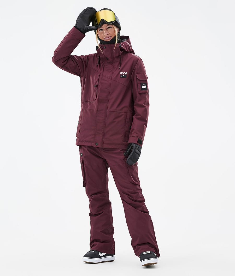 Chaqueta Snowboard Dope Adept W Mujer Burdeos | 617-MQTRZJ