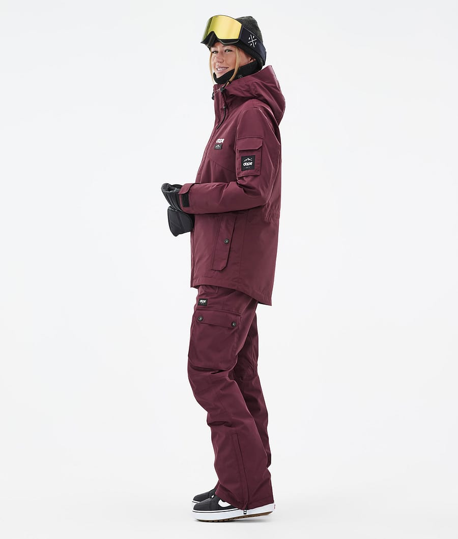 Chaqueta Snowboard Dope Adept W Mujer Burdeos | 617-MQTRZJ