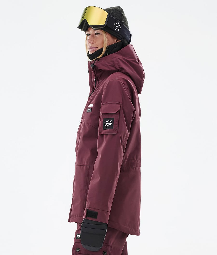 Chaqueta Snowboard Dope Adept W Mujer Burdeos | 617-MQTRZJ