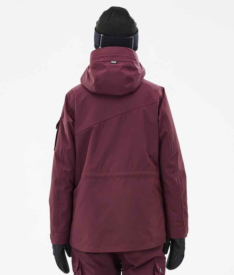Chaqueta Snowboard Dope Adept W Mujer Burdeos | 617-MQTRZJ
