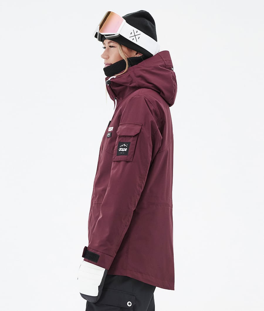Chaqueta Snowboard Dope Adept W Mujer Burdeos | 831-PHGWRI