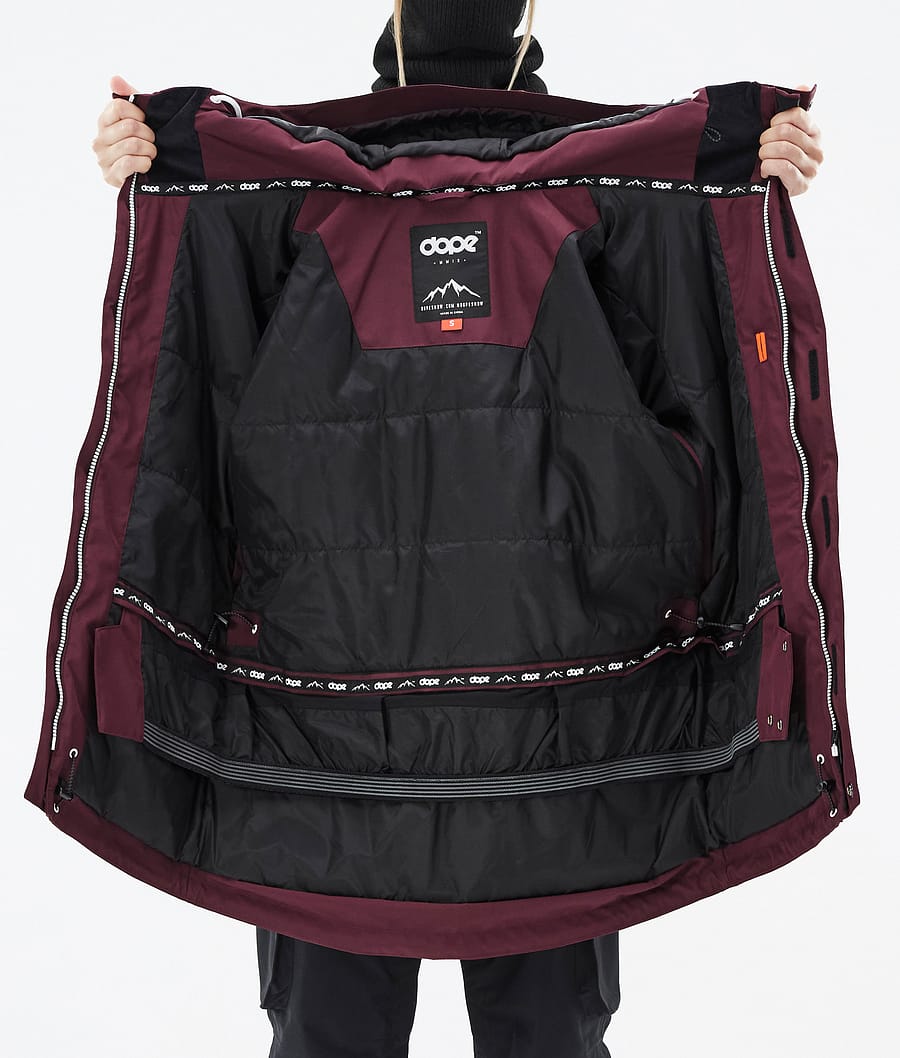 Chaqueta Snowboard Dope Adept W Mujer Burdeos | 831-PHGWRI