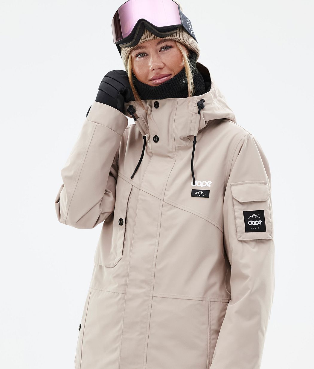 Chaqueta Snowboard Dope Adept W Mujer Marrones | 048-PVTSOR