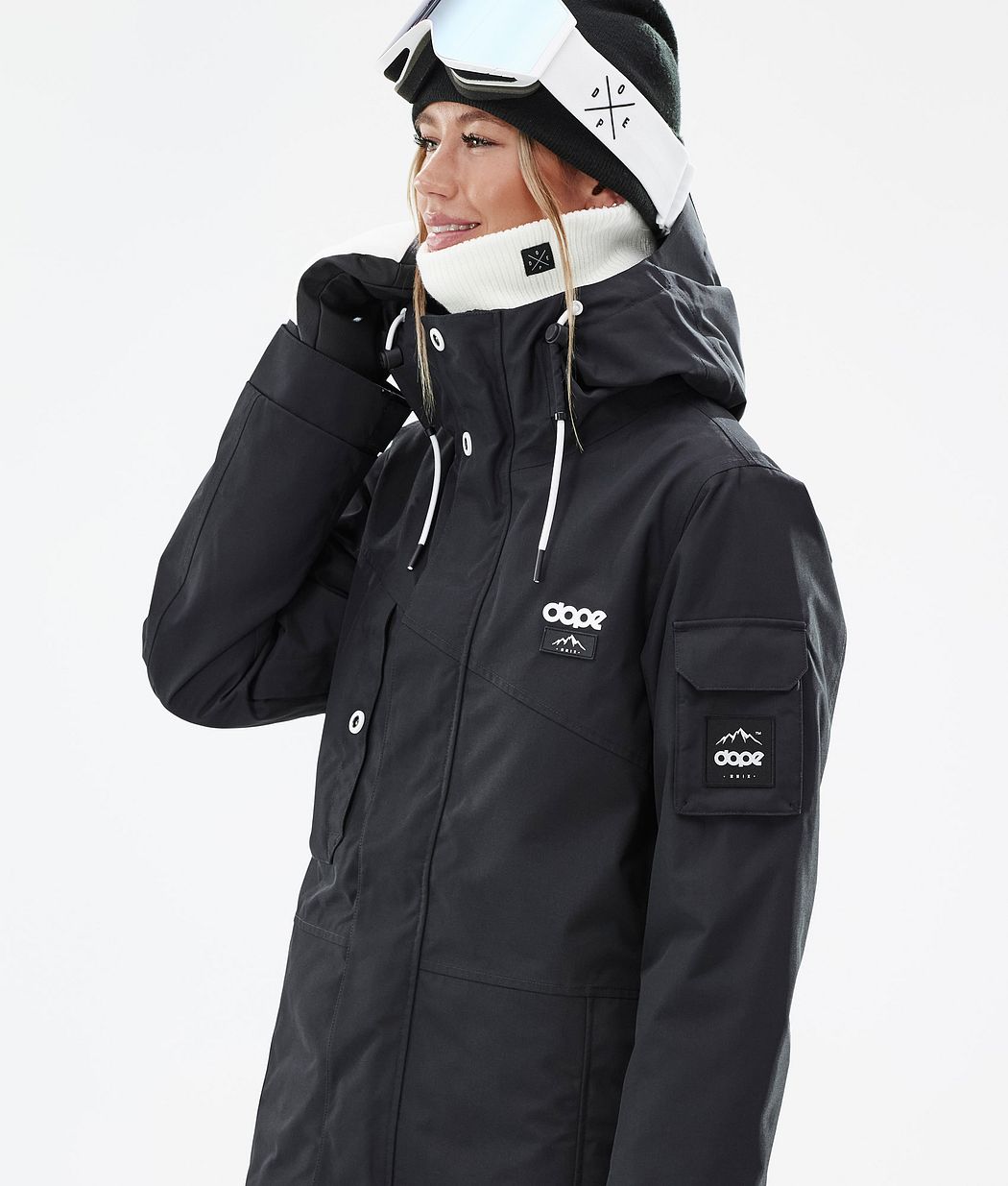 Chaqueta Snowboard Dope Adept W Mujer Negras | 435-MJAXGZ