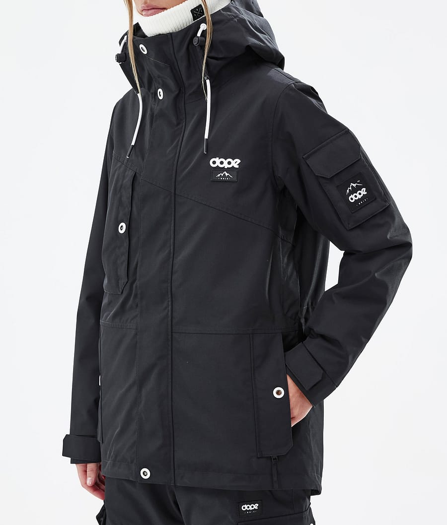 Chaqueta Snowboard Dope Adept W Mujer Negras | 435-MJAXGZ