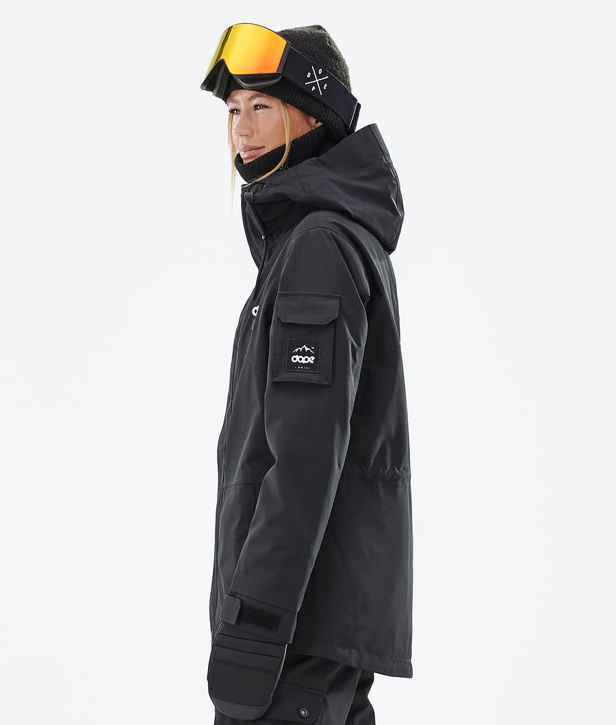 Chaqueta Snowboard Dope Adept W Mujer Negras | 945-WZXMHE