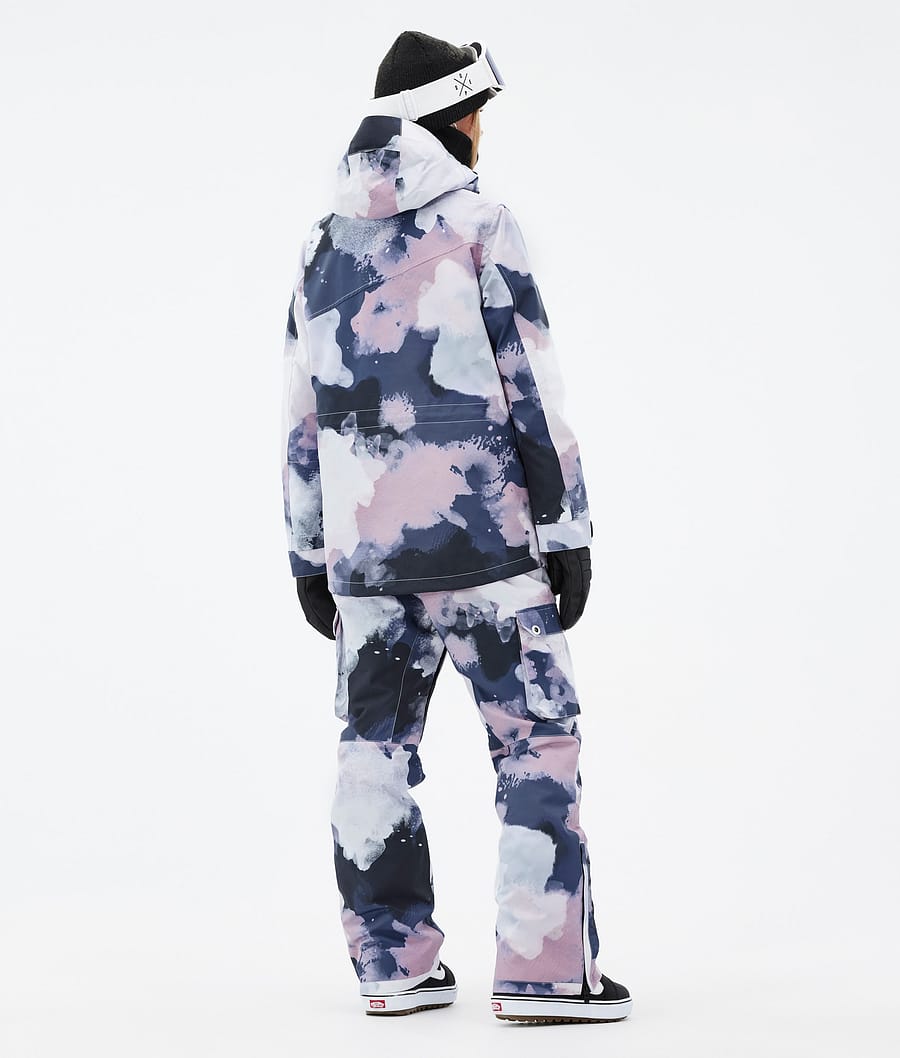 Chaqueta Snowboard Dope Adept W Mujer Rosas Azul Marino | 491-NFGOUW